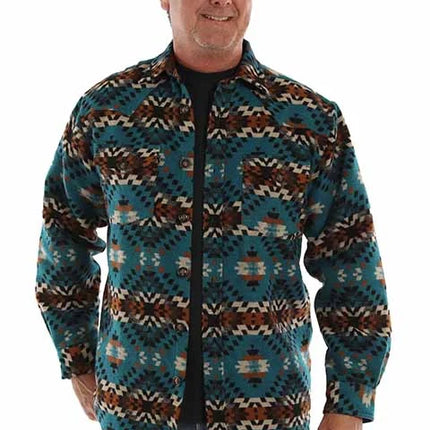 Scully Mesa Crest - Men's Western Flannel Shirt Jacket