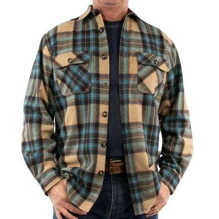 Scully Boulder Ridge - Men's Western Wool Flannel Shirt