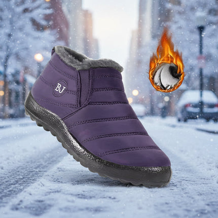 Women’s Warm Padded Lightweight Cotton Boots – Cozy Winter Non-Slip Outdoor Ankle Boots