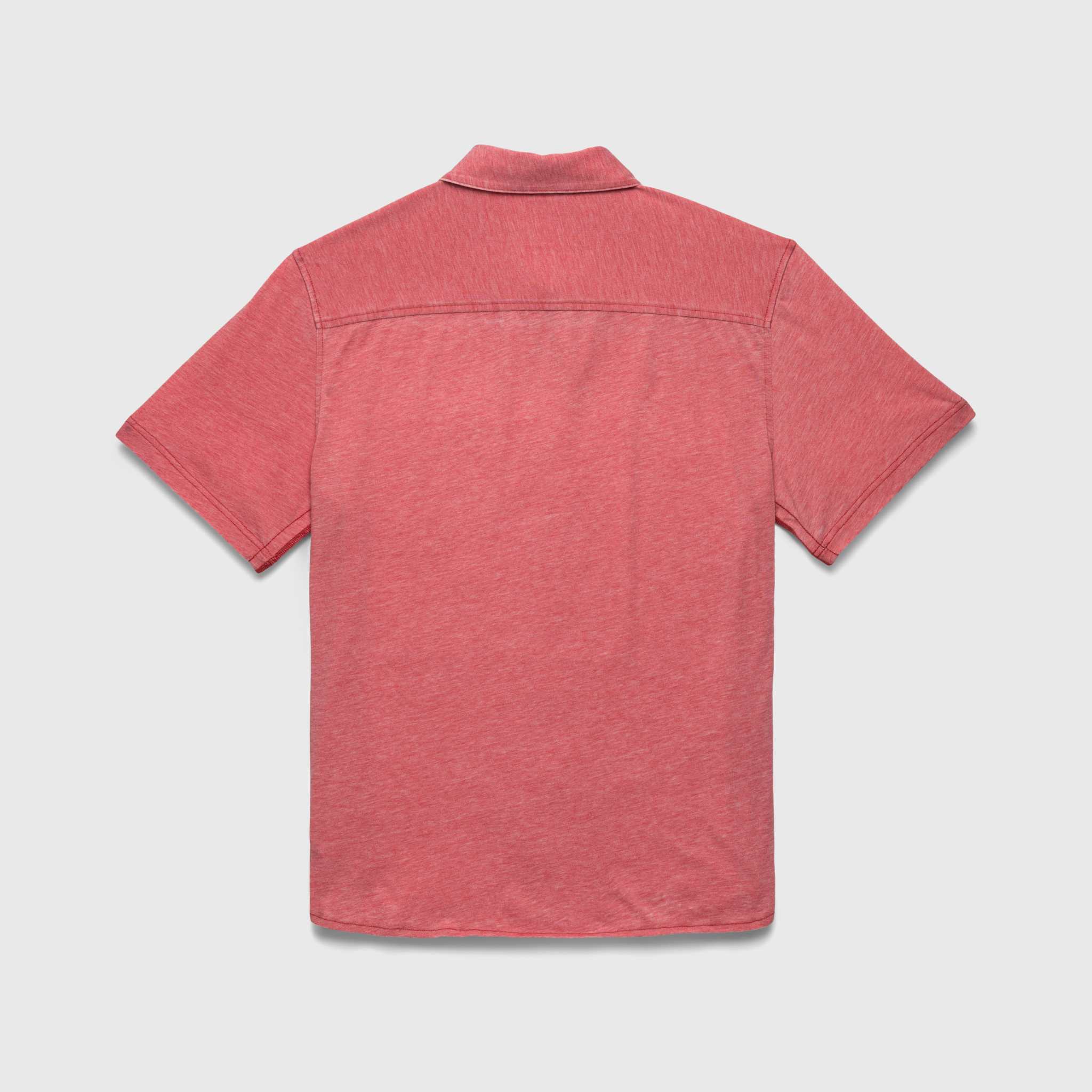 Tony Burnout Knit Shirt - Mineral Red