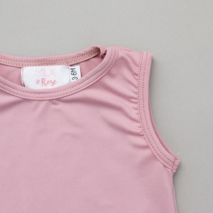 Vintage Pink Tank One-Piece Jogger