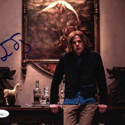 Jesse Eisenberg Signed Lex Luthor 8x10 Autographed Photo JSA COA DC Superman Bat