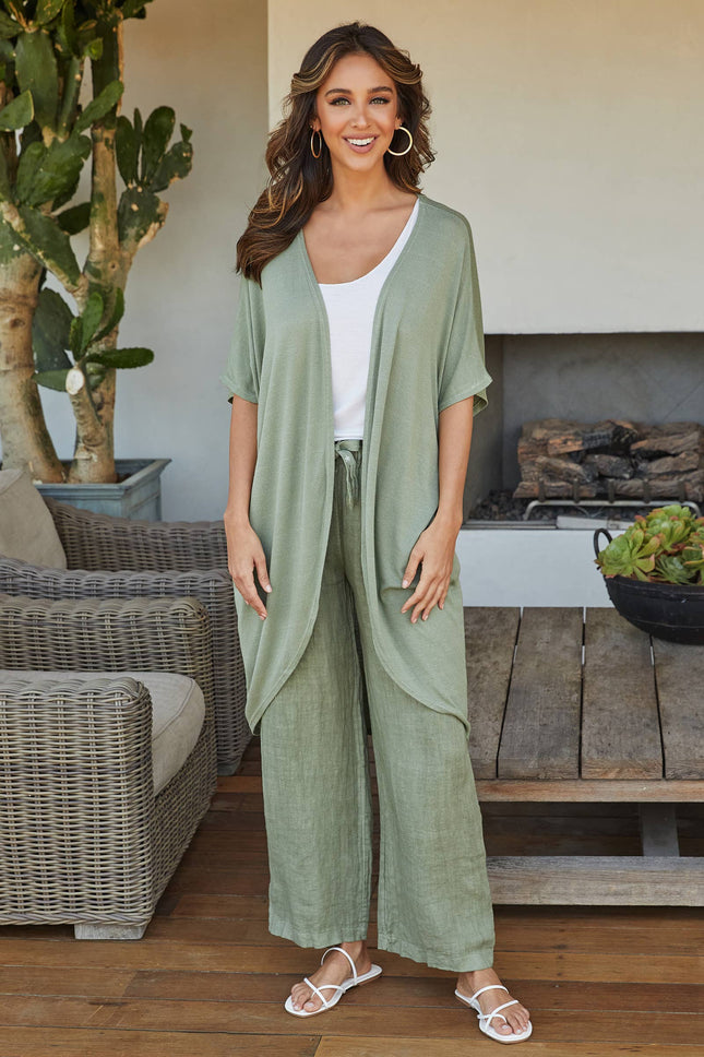 Army Green Cardigan
