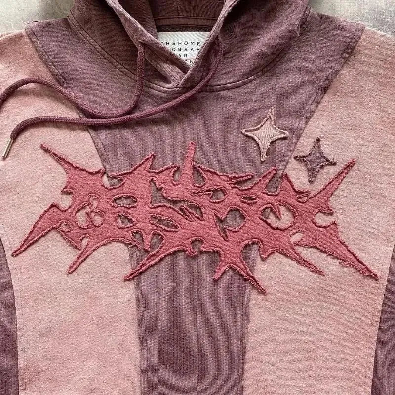 Pink Shades Gothic Design Hoodie