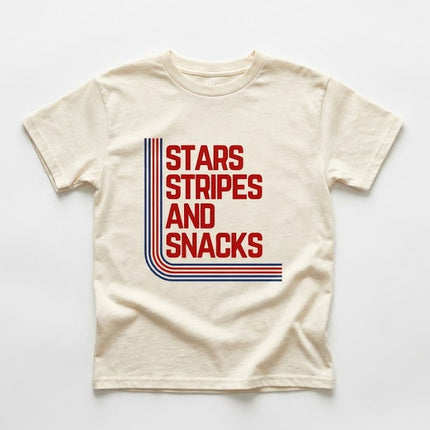 STARS STRIPES & SNACKS TEE - VINTAGE CREAM