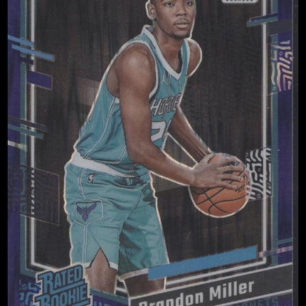 Brandon Miller 2023-24 Donruss Optic #219 Purple