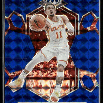 2023-24 Panini Mosaic #107 Trae Young Blue #/199