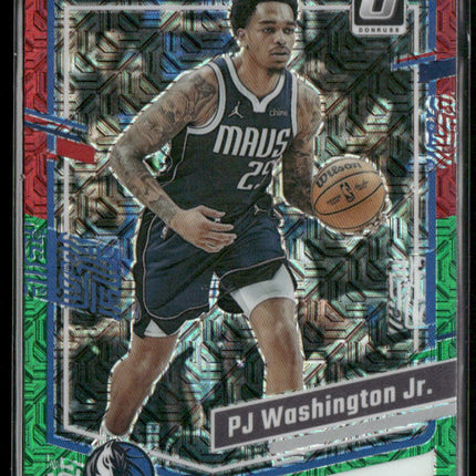 2023-24 Donruss Optic #92 P.J. Washington Jr. Choice Red and Green