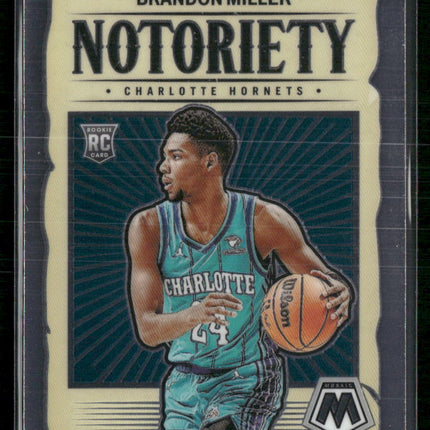 2023-24 Panini Mosaic #10 Brandon Miller Noteriety