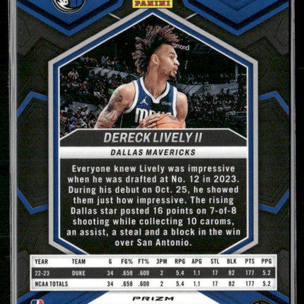 2023-24 Panini Mosaic #265 Dereck Lively II Pink #/149
