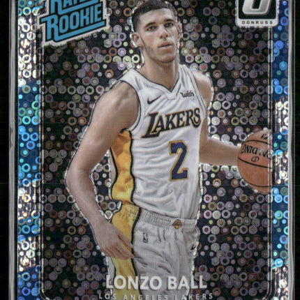 2017-18 Donruss Optic #199 Lonzo Ball Fast Break Holo