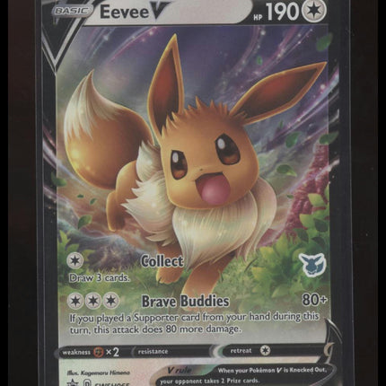 Battle Academy 2022 #SWSH065 Eevee V (Eevee Stamped)