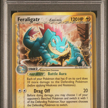 Feraligatr-Holo 2006 Pokemon Ex Dragon Frontiers #2 Dragon Frontiers PSA 9