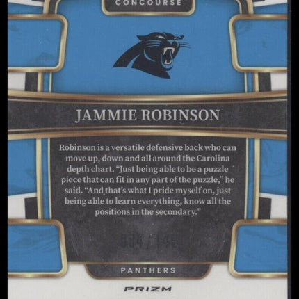 2023 Panini Select #15 Jammie Robinson Maroon Prizms /149