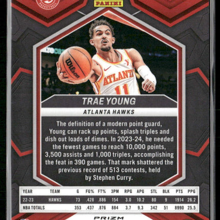 2023-24 Panini Mosaic #107 Trae Young Blue #/199