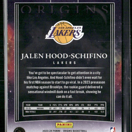 2023-24 Panini Origins #92 Jalen Hood-Schifino Orange #/75