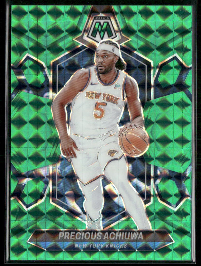 2023-24 Panini Mosaic #34 Precious Achiuwa Teal #/75