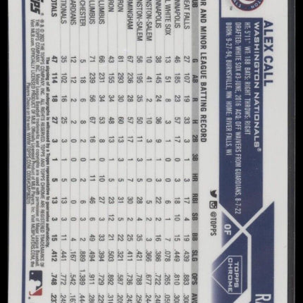 2023 Topps Chrome #RA-AC Alex Call Rookie Autographs