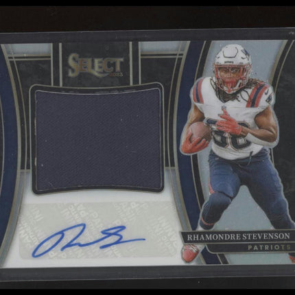 2023 Rhamondre Stevenson Jumbo Signature Swatches Prizm #/99