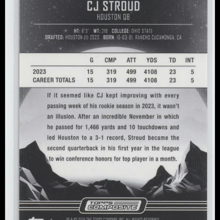 2023 Topps Composite #320 CJ Stroud Midnight Midnight