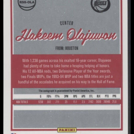 2023-24 Donruss Optic #RSS-OLA Hakeem Olajuwon Retro Series Signatures Choice