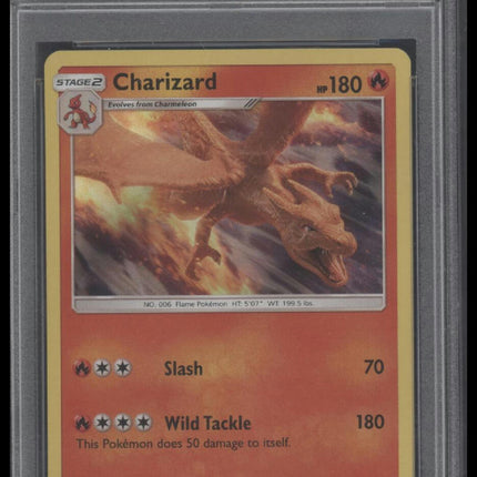 2019 Pokemon Sun & Moon Detective Pikachu #5 Charizard-Holo PSA 9