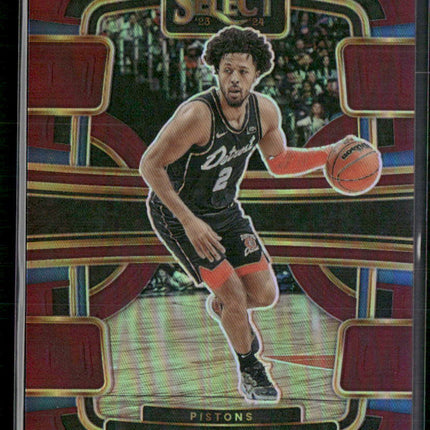 2023-24 Panini Select #26 Cade Cunningham Maroon Prizms #/175