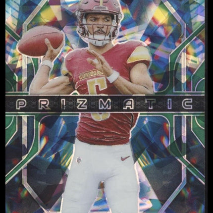 Jayden Daniels 2024 Panini Prizm #3 Prizmatic Green Ice Prizm