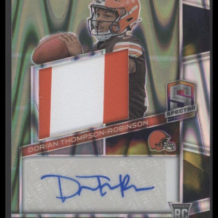 2023 Panini Spectra  Dorian Thompson-Robinson Rookie Patch Auto Supernova #/70