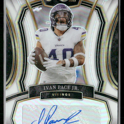 2023 Panini Select #RSI-IPA Ivan Pace Jr. Rookie Signatures White Prizm #/35
