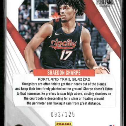 2023-24 Panini Phoenix #29 Shaedon Sharpe Seismic #/125