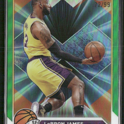 2023-24 Topps Chrome #23 LeBron James Green Refractors #/99