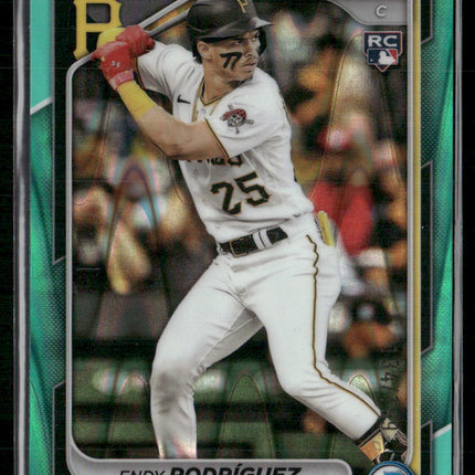 2024 Bowman Chrome #97 Endy Rodríguez Aqua Raywave Refractors #/199