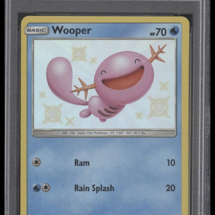 Wooper-Holo 2019 Pokemon Sun & Moon Hidden Fates #SV9 Hidden Fates PSA 9