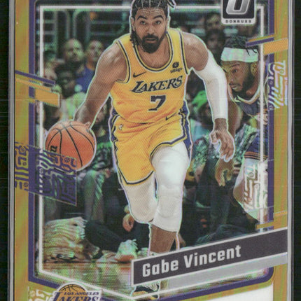2023-24 Donruss Optic #36 Gabe Vincent Fast Break Gold #/10