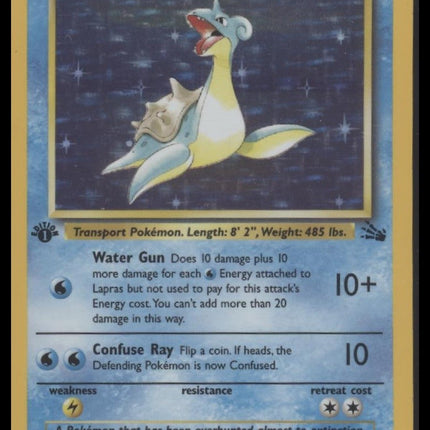Lapras (10) Fossil #10/62 1st Edition