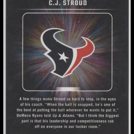 C.J. Stroud 2024 Donruss Optic #17 Light It Up