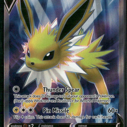 Pokemon SWSH07: Evolving Skies #177/203 Jolteon V (Full Art)
