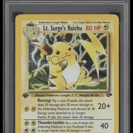 Lt. Surge'S Raichu 2000 Pokemon Gym Challenge #11 Holo-1st Edition PSA 8