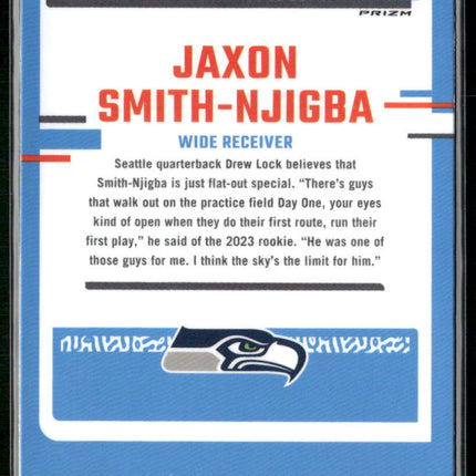2023 Donruss Optic #293 Jaxon Smith-Njigba Red Mojo