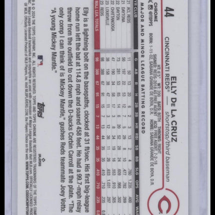 Elly De La Cruz 2024 Topps Chrome #44 X-Fractors
