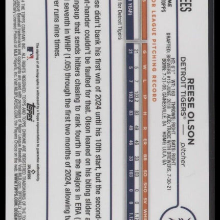 2024 Topps Chrome Update #AC-REES Reese Olson Autographs