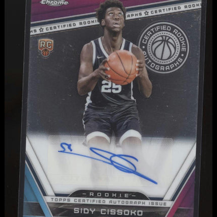 2023-24 Topps Chrome #CRA-SC Sidy Cissoko Certified Rookie Autographs
