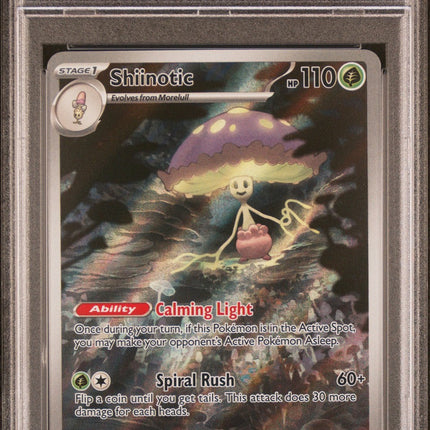Shiinotic 2024 Pokemon Ssp En-Surging Sparks #194 Illustration Rare PSA 8