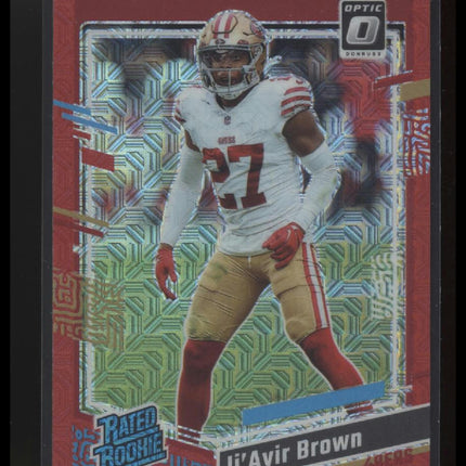 2023 Donruss Optic #290 Ji'Ayir Brown Red Mojo