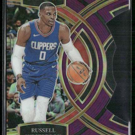 2023-24 Panini Select #146 Russell Westbrook Purple Prizms Die Cut #/99