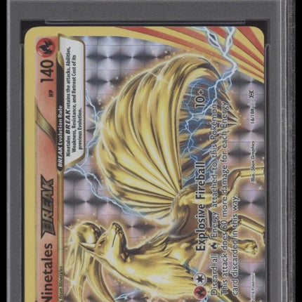 2016 Pokemon Xy Evolutions #16 Ninetales Break Evolutions PSA 9