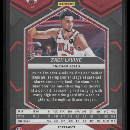 2023-24 Panini Mosaic #100 Zach LaVine Purple #/99