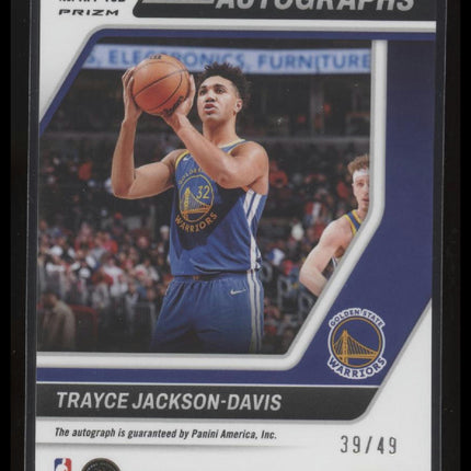 2023-24 Panini Origins #RA-TJD Trayce Jackson-Davis Rookie Autographs Blue #/49