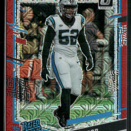 2023 Donruss Optic #214 DJ Johnson Red Mojo